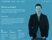 Tablet Screenshot of alanbuttars.com